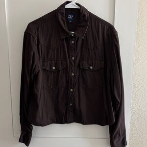 GAP Women's Western Button Down Shirt
